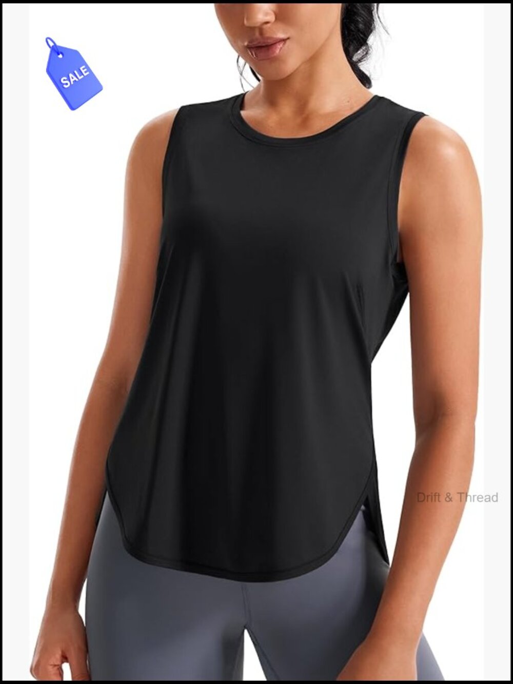 Ice Silk Cooling Tank Top 4-Way Stretch Moisture-Wicking Yoga Workout